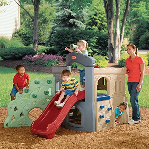 outdoor playset with slide preschooler little tikes